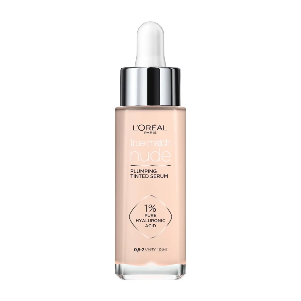 Loreal Paris True Match Nude Plumping Tinted Serum with 1% Hyaluronic Acid 1 Loreal Paris True Match Nude Plumping Tinted Serum with 1% Hyaluronic Acid